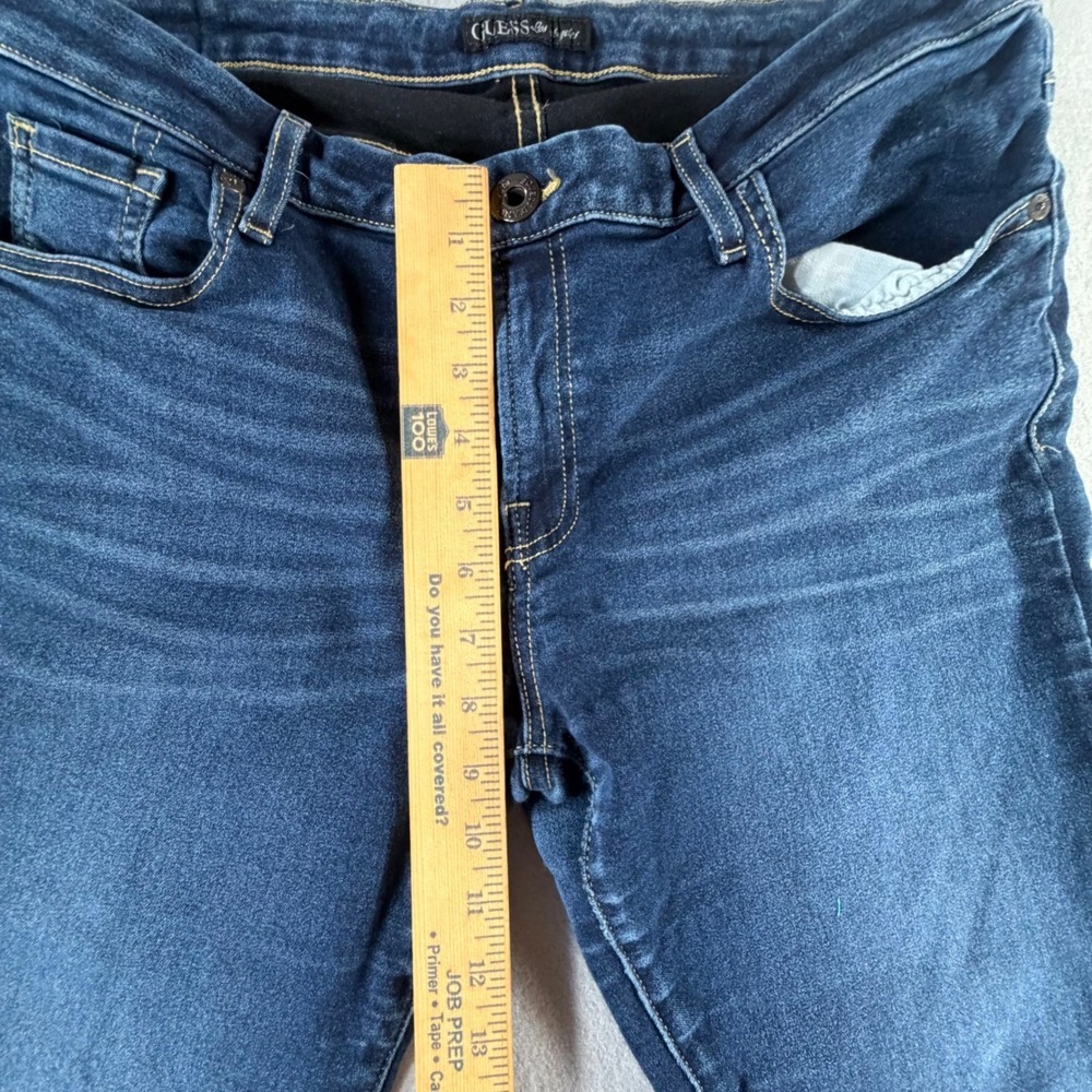 GUESS Los Angeles Men's Jeans 31x28 Blue Slim‎ Skinny Stretch Denim Tapered Y2K - Picture 5 of 16